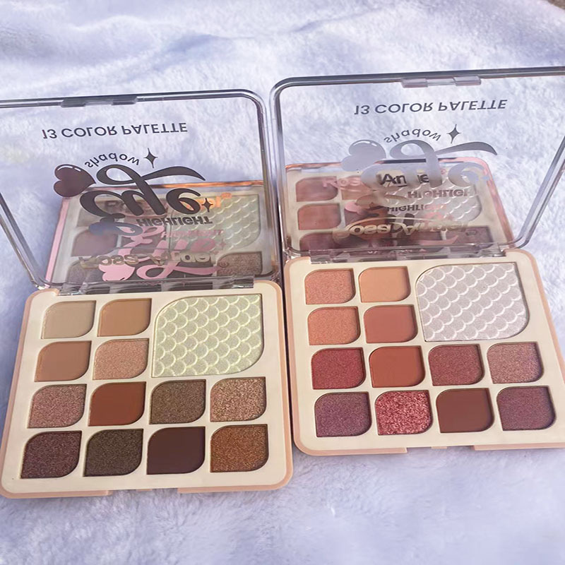 RosaAngel nuevos productos de comercio exterior 13 colores perlados mate tierra alta luz sombra de ojos maquillaje al por mayor