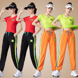 婷姿媄 Спортивный комплект для отдыха, костюм для спортзала, короткий рукав