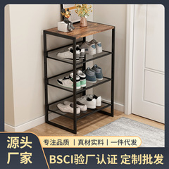 跨境窄小型门口多层鞋架租房好物用品宿舍门厅入户门简易铁艺鞋柜
