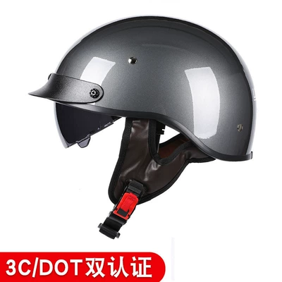 Motosiklet kaskı (dəbilqə) – Scoop Helmet Lightweight with Endoscope - 112-gray-with-black-mirror-s