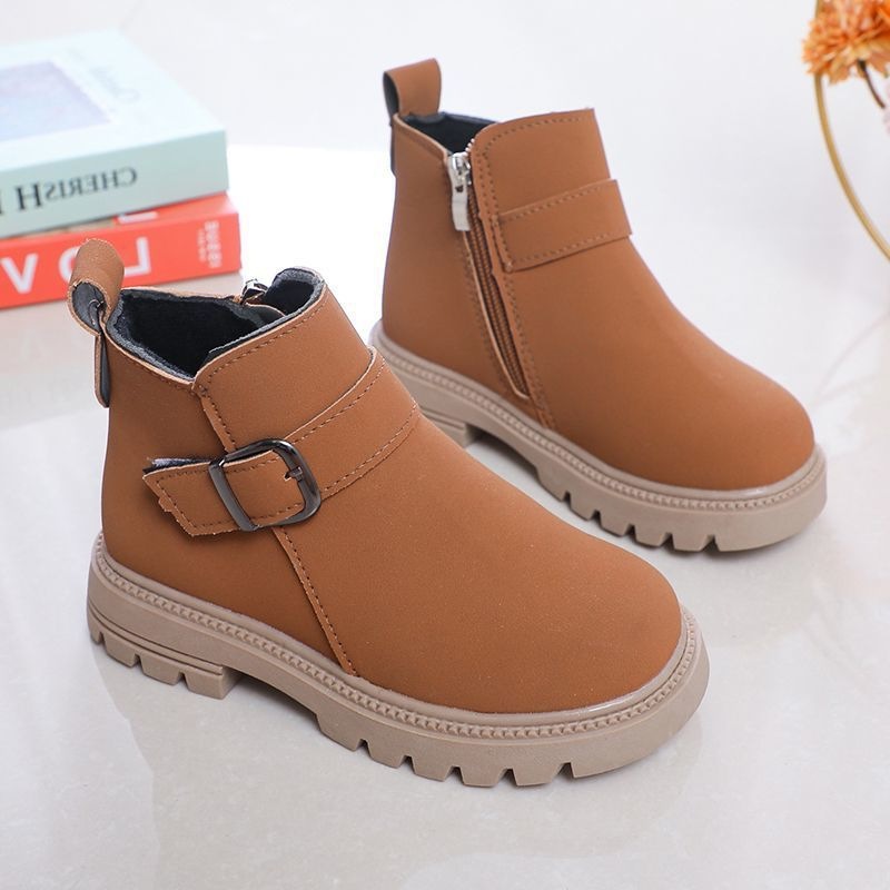 Children's Boots, Girls' Single Boots, Autumn and Winter New Boys' Boots, Students' Boots, Middle and Large Children's Boots