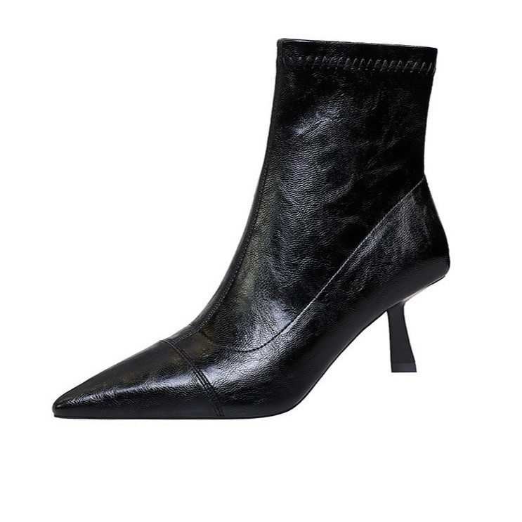 Genuine Leather High Pointed Toe Stiletto Over The Knee Boots_voghion.com