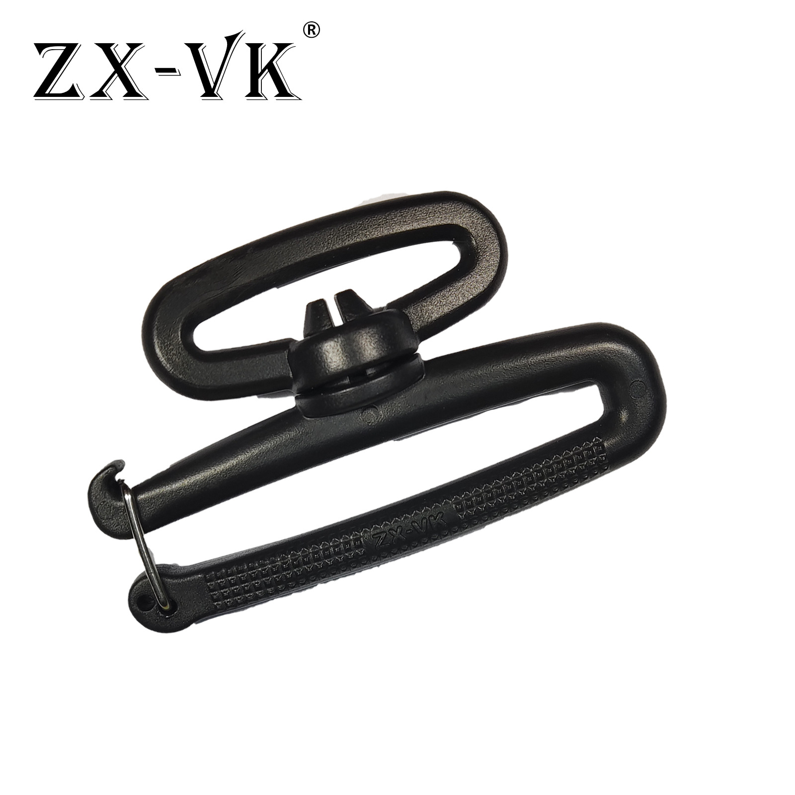 Directo de fábrica de plástico giratorio gancho hebilla accesorios de equipaje mochila gancho negro POM gancho de plástico perro hebilla