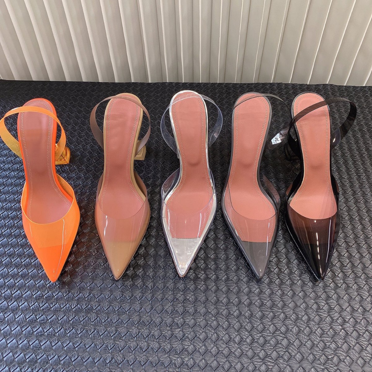 Transparent romantic and delicate sandals