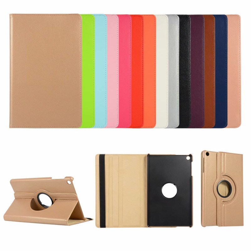 Suitable for Samsung S9Fe Series Pebbled Rotating Protective Case T220 A9Plus Tablet 360 Degree Leather Case