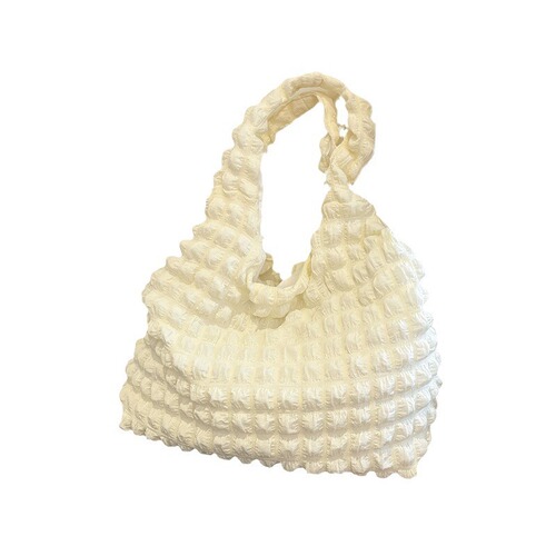 Women's New Ins Teenage Trendy Cloud Puff Tote Bag 2025 New Canvas Bag Simple Shoulder Bag