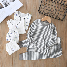 秋季新松优西松屋飞机宝宝喜欢棉毛男孩儿童T恤秋衣裤内衣套A类