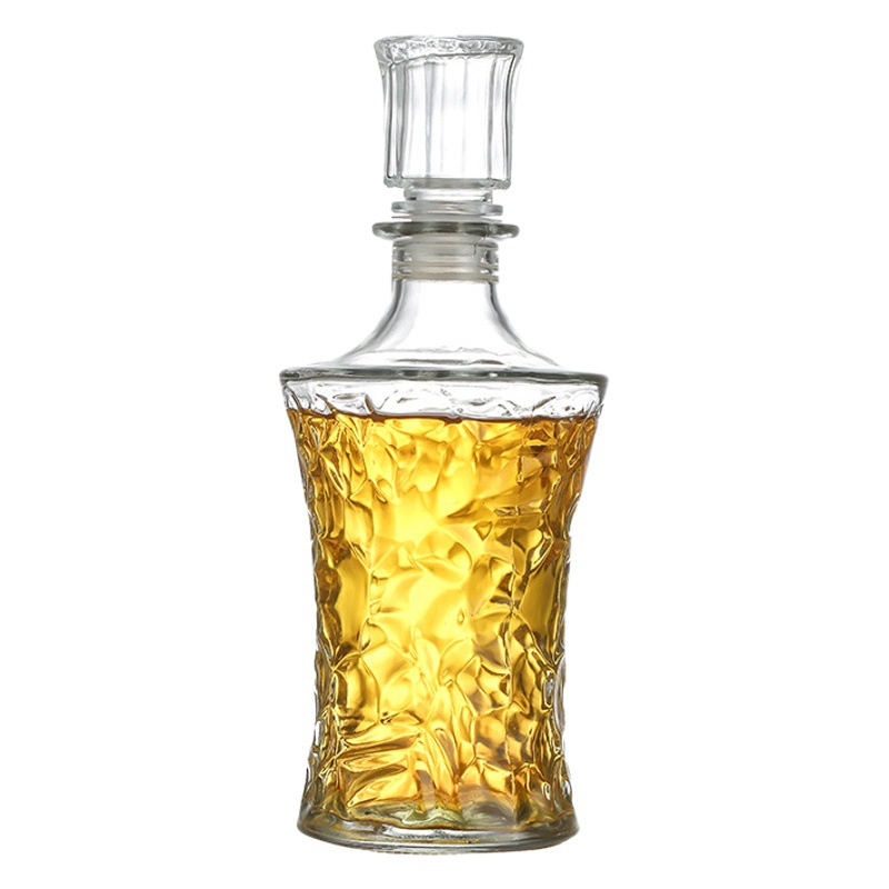 Moda tallado botella de vino jarra de vino engrosada botella de vino Vino sellado botella de vino vacía