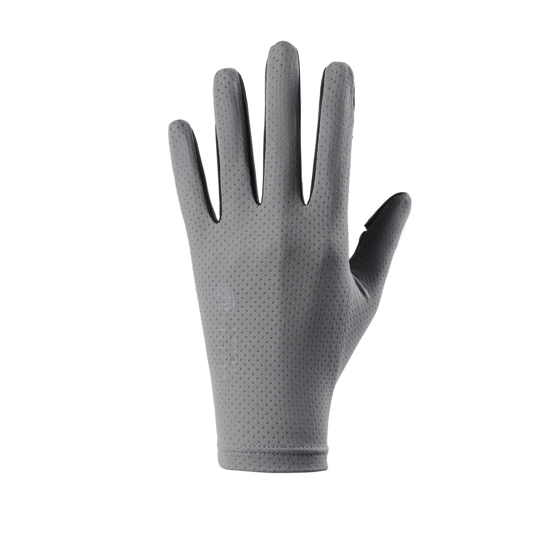 Guantes de protección solar para mujer, verano al aire libre, seda de hielo fina, deportes, conducción, conducción, antideslizante, dedos con fugas, guantes de pesca de dos dedos