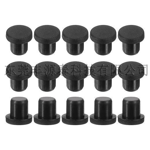 厂家现货T型黑色硅胶橡胶防尘防漏圆形密封盖硅胶塞密封防水孔塞