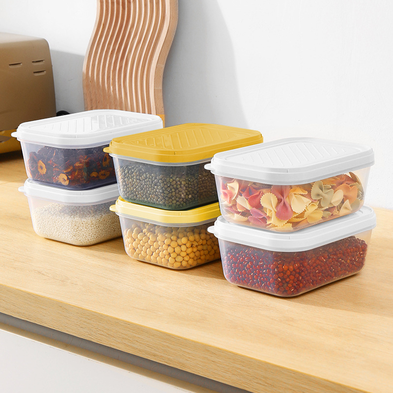 Fresh-keeping box set of three (rectangular) 1.3L