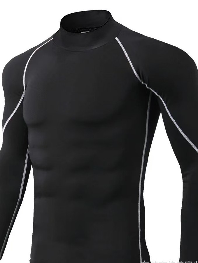 Nuevo cross-border strip de manga larga entrenamiento de acondicionamiento físico de estilo masculino otoño invierno