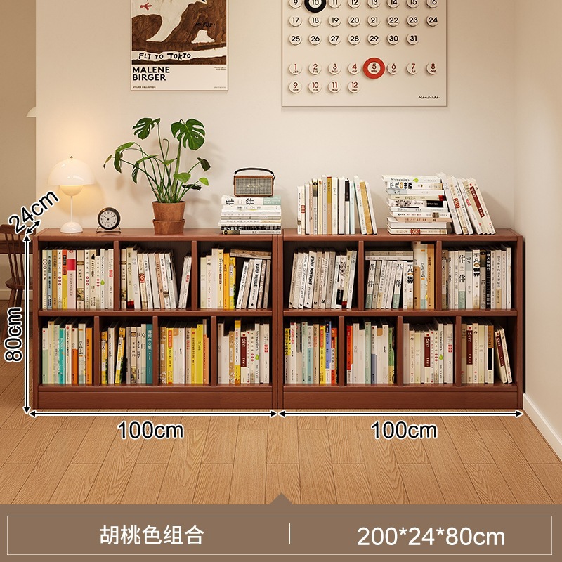 Estante de libros sala de estar estante de almacenamiento estante de escritorio de piso estante de almacenamiento de dormitorio hogar estante de almacenamiento de pared simple estante de cuadrillas multicapa