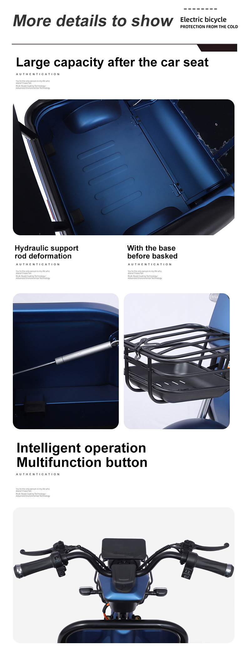 Mobility Scooter Customizable Logo Electric Tricycle
