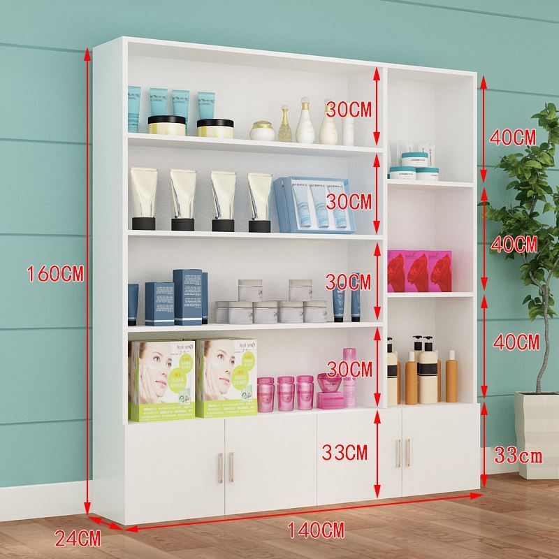 化妆品展示柜美甲店柜子陈列架家用小型货柜美容院产品货架展示架