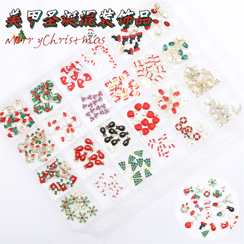 24 rejilla de Navidad de aleación de joyas