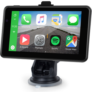 Cross-border new product 7-inch car CarPlay wireless mobile phone interconnection wireless Android AUTO portable FM transmitter