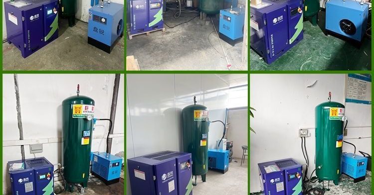 Screw type air compressor with permanent magnet variable frequency p industrial screw compressor air pump 7.5/11/15/22/37KW