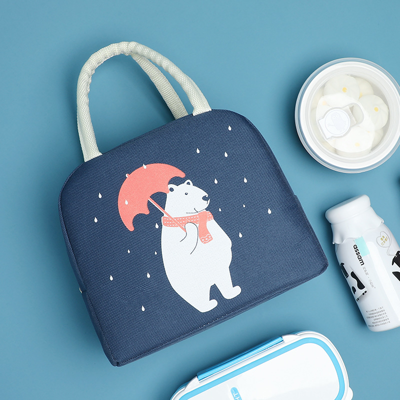Bolsa de almuerzo de estudiantes bolsa de almacenamiento bolsa de dibujos animados para niños bolsa de aislamiento de oficina con bolsa de almuerzo bolsa de almuerzo