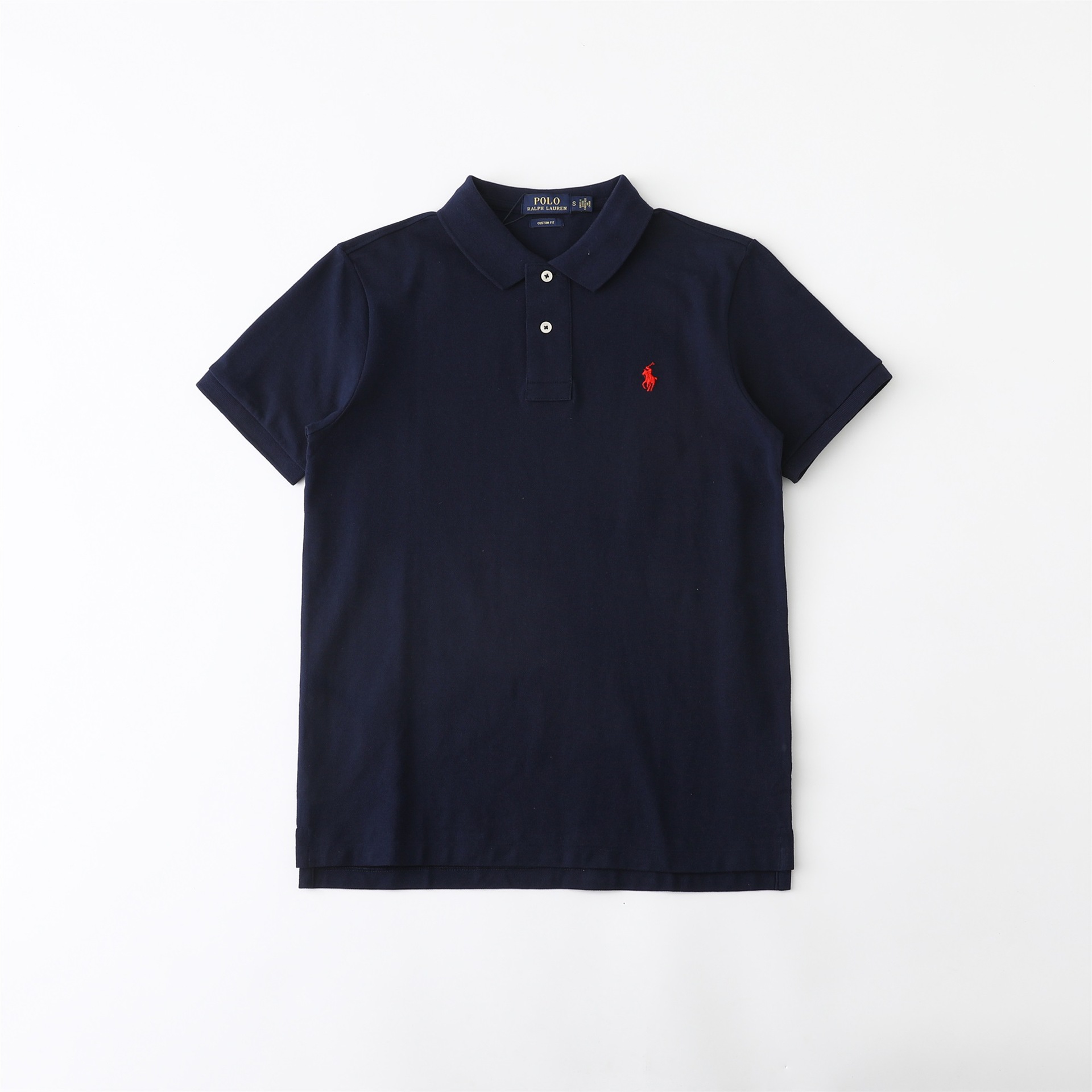 国境を越えた外国貿易供給ラフ RL 通勤カジュアル無地メンズ夏ポニーロゴ刺繍半袖ポロシャツ