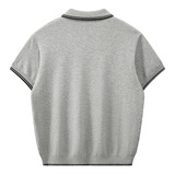 ZF8105-B韩版翻领针织OLO衫老钱风夏季通勤时尚短袖T恤休闲，男装针织衫/毛衣，星座614