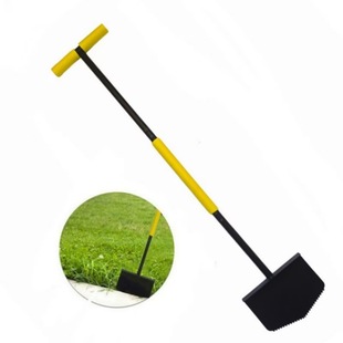 Manual Edge Cutting Shovel Serrated Lawn Edge Cutting Machine with Handle Half Moon Lawn Edge Shovel Tool Step Edge Cutting Shovel