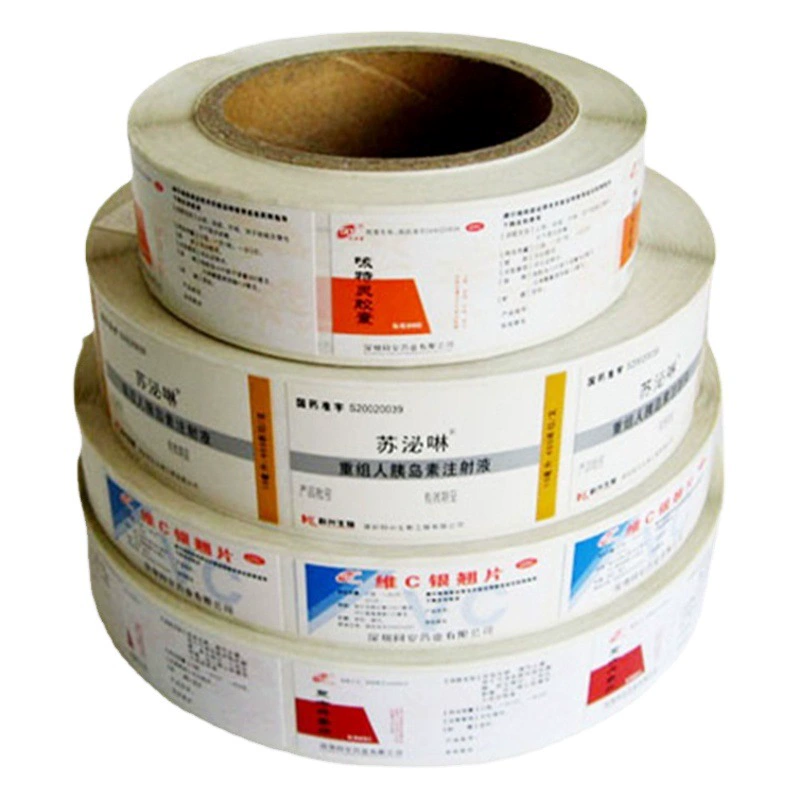 Сверните стикер ярлыка ПВК бутылки чая молока плода ликера ярлыка само-прилипателя напитка прозрачный обозначая прозрачный водоустойчивый