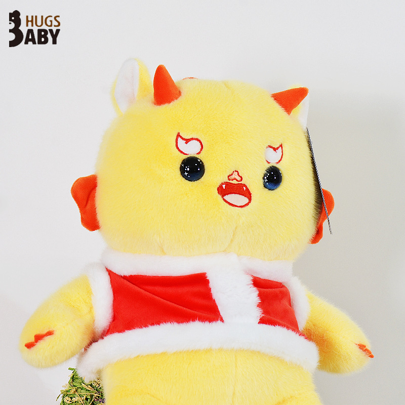 Muñecas alrededor del año del dragón del zodíaco, juguetes de peluche con adornos de dragón, día festivo de Año Nuevo, regalos de la empresa