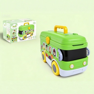Amazon 2 - en - 1 cocina coche de frutas autobús juguetes de simulación de almacenamiento de juguetes para niños