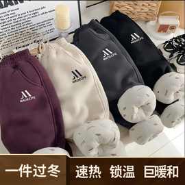 儿童特厚棉裤加厚石墨四层超厚抗寒女童冬季保暖童裤过冬温变休闲