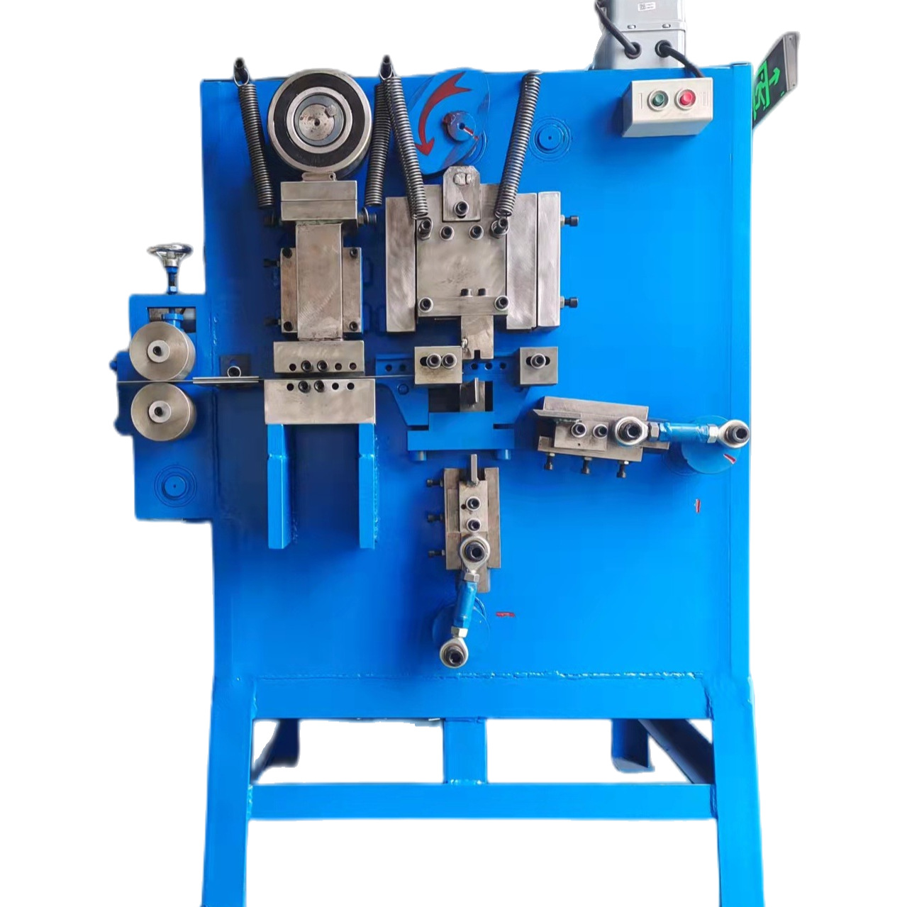 máquina de embalaje de hebilla de metal de fibra química vertical máquina de formación automática de hebilla de metal máquina de producción de hebilla de acero eléctrica