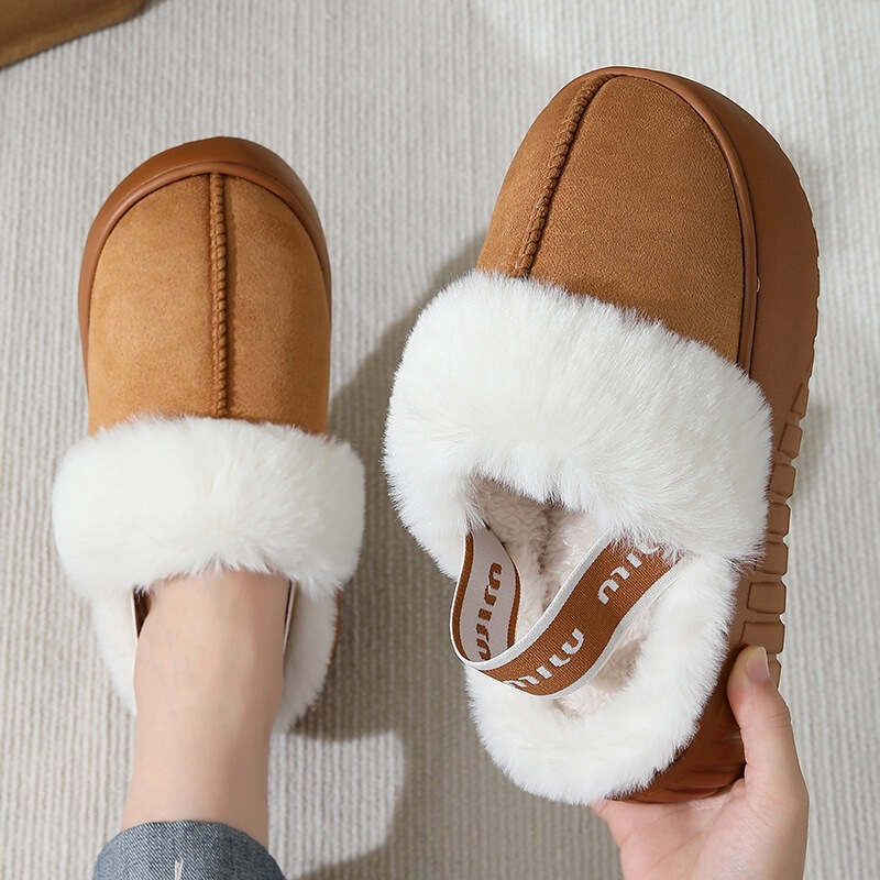 2025 New Winter Women's Thick-Soled Low-Cut Casual Fashion Snow Boots Elastic Band Warm Two-Wear Cotton Slippers for Women 2025 New Winter Women's Thick-Soled Low-Cut Casual Fashion Snow Boots Elastic Band Warm Two-Wear Cotton Slippers for Women