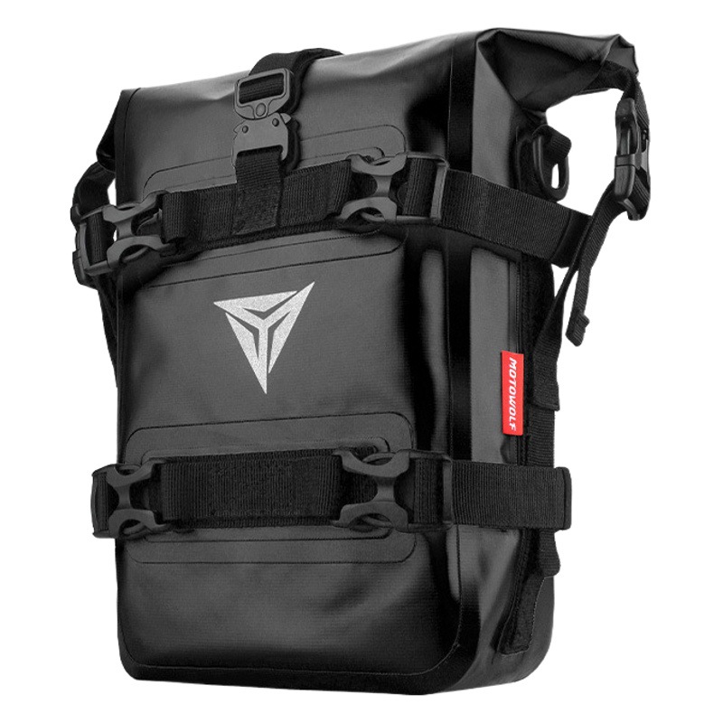 Motocicleta montando parachoques bolsa de parachoques bolsa lateral de gran capacidad impermeable liberación rápida lado colgante bolsa de viaje de la motocicleta bolsa lateral impermeable