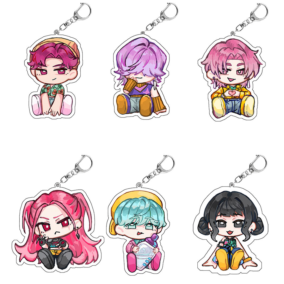 KPop Demon Hunters Acrylic Keychain K-POP: Witch Hunters Group…