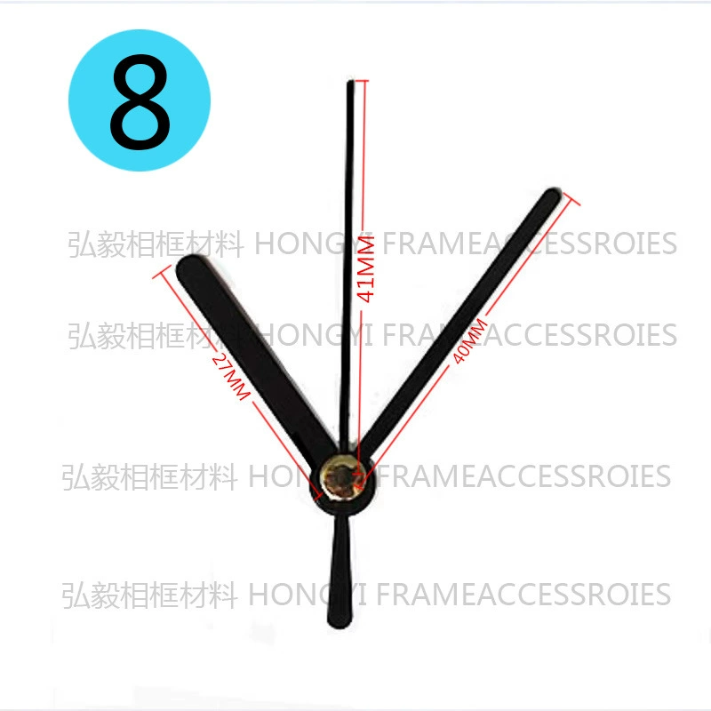 Creative quartz clock pointer acrylic clock accessories clockwise clockwise acupuncture point DIY texture clock needle