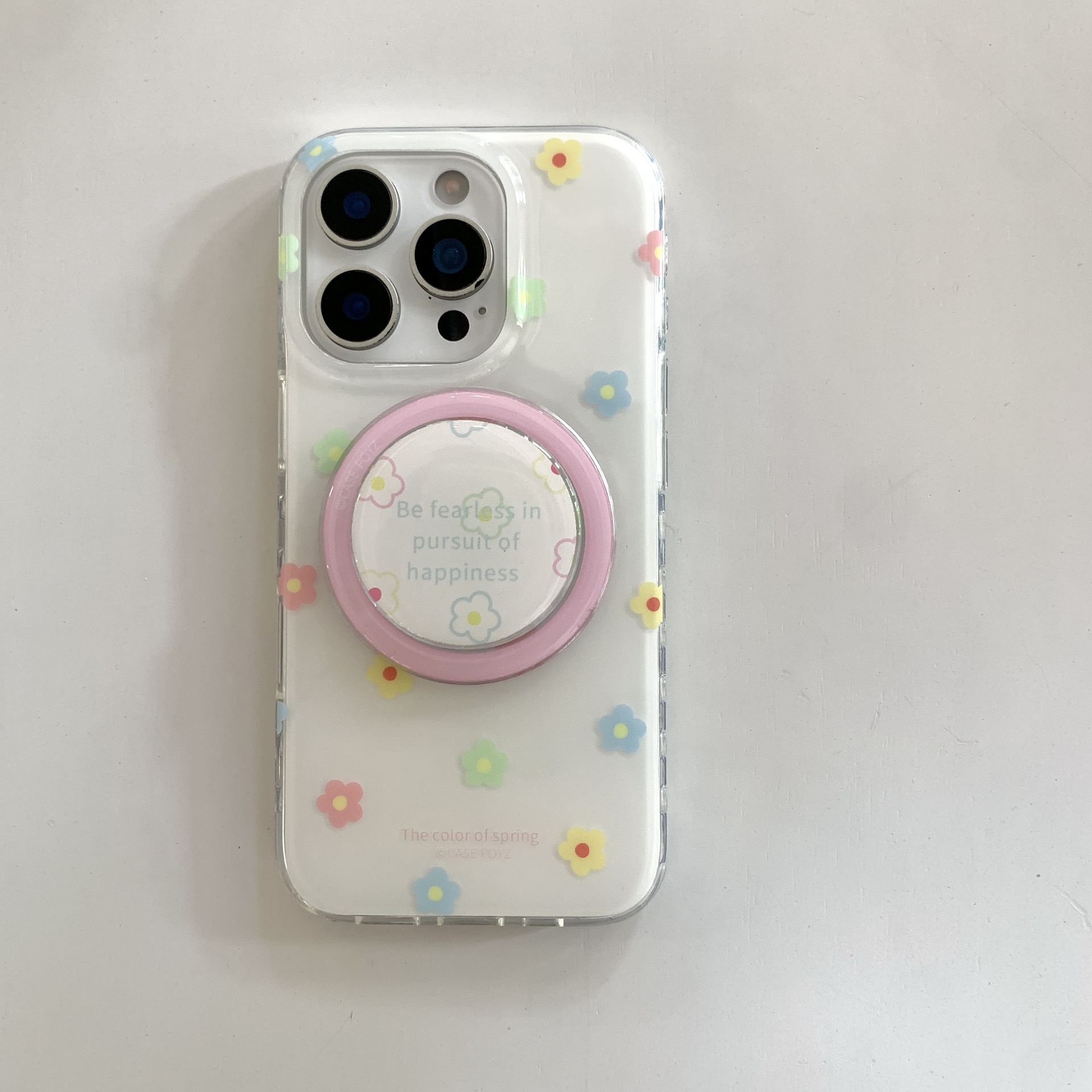 Flores de color de verano para Apple 16ProMax funda para teléfono móvil 15Pro magnético 14/13 Nuevo 15PM Pareja 16