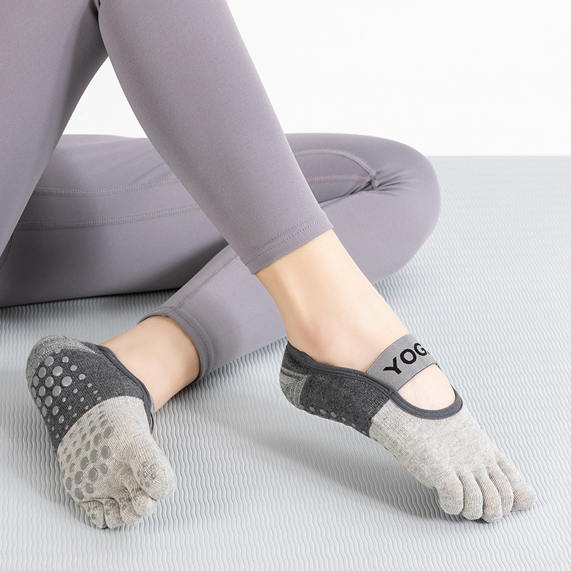 [Cross-border Hot Selling] Yoga Socks Children Professional Non-slip Indoor Sports Fitness Non-slip Floor Socks Foot Silicone
