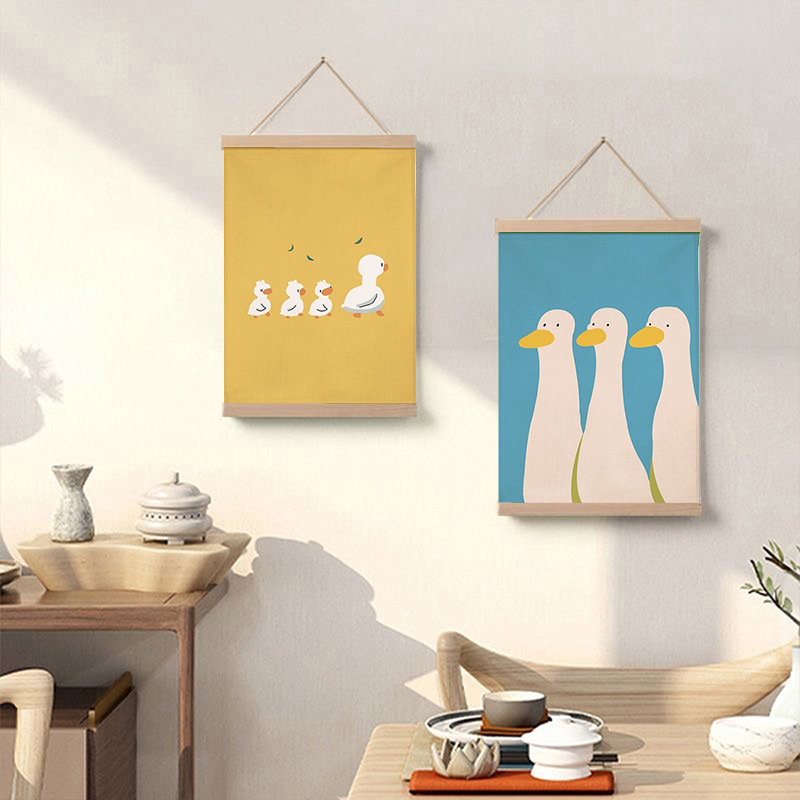 Source Factory Ins Style Cartoon Daisy Duck Scroll Hanging Painting Children's Room Decoration Spot Wholesale Cross-Border Shipping 4