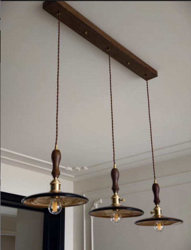 Three heads with handles (copper-plated chassis)