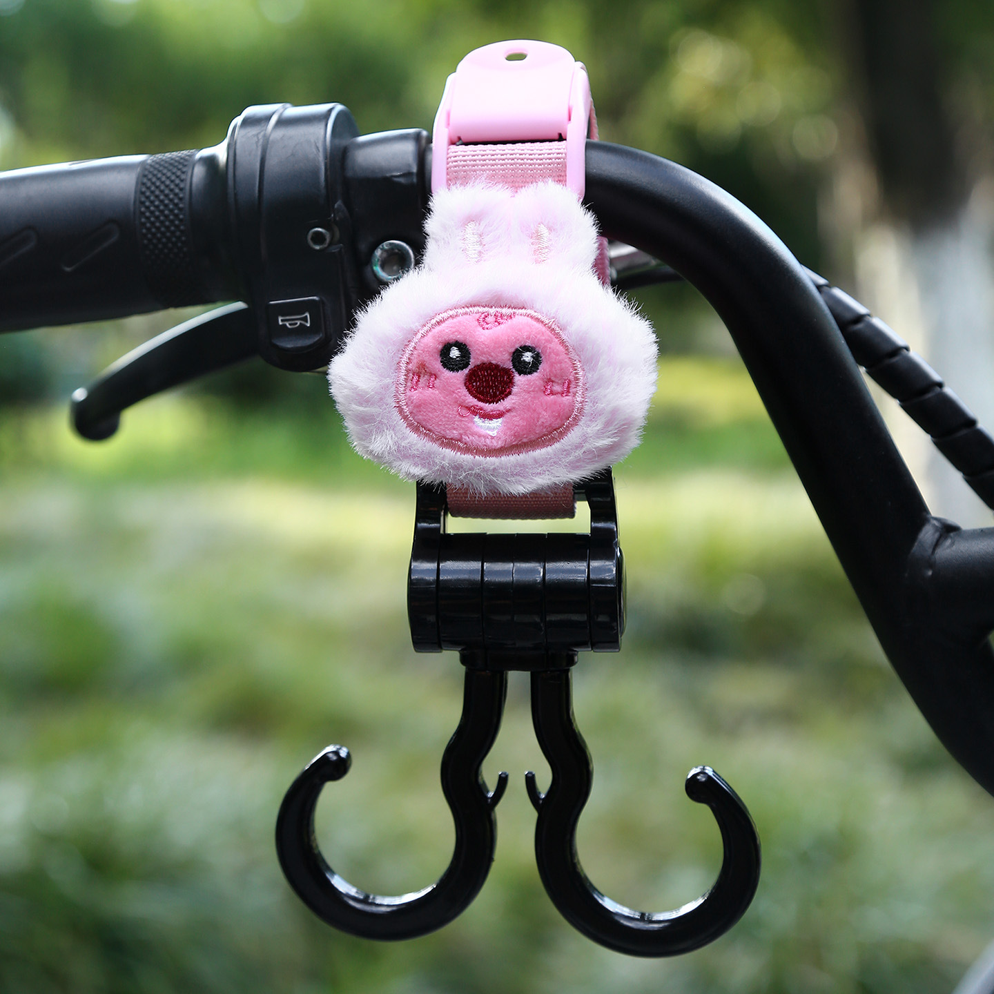 Universal – Other Electric Vehicle Accessories Hook Enhanced - pink-double-hook-beaver-rabbit-plush-short-22cm