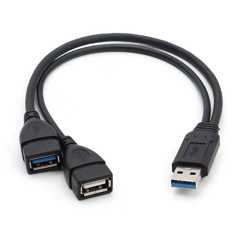 Купля-продажа по оптовой цене USB 3.0: один разъем мужчиной к двум портам матерям, один материнский, один забор двух удлинённых линейных USB компьютеров, одно место две деления питания