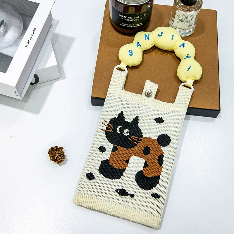 К knitted linen bag - нет, translation: Вязаная льняная сумка, набор, подарок на день рождения в ярких цветах с милыми животными и забавными рисунками