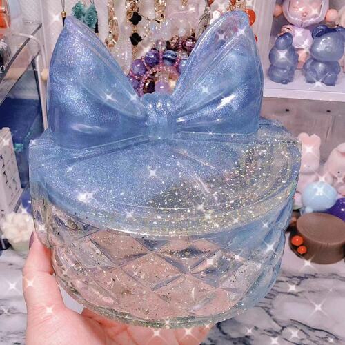 Fat Yaya diy mirror bow Jenga storage box glue mold large table jewelry storage mold