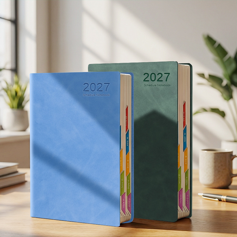2027 Schedule Planner Daily Time Management Planner English Spanish Portuguese French Schedule Planner