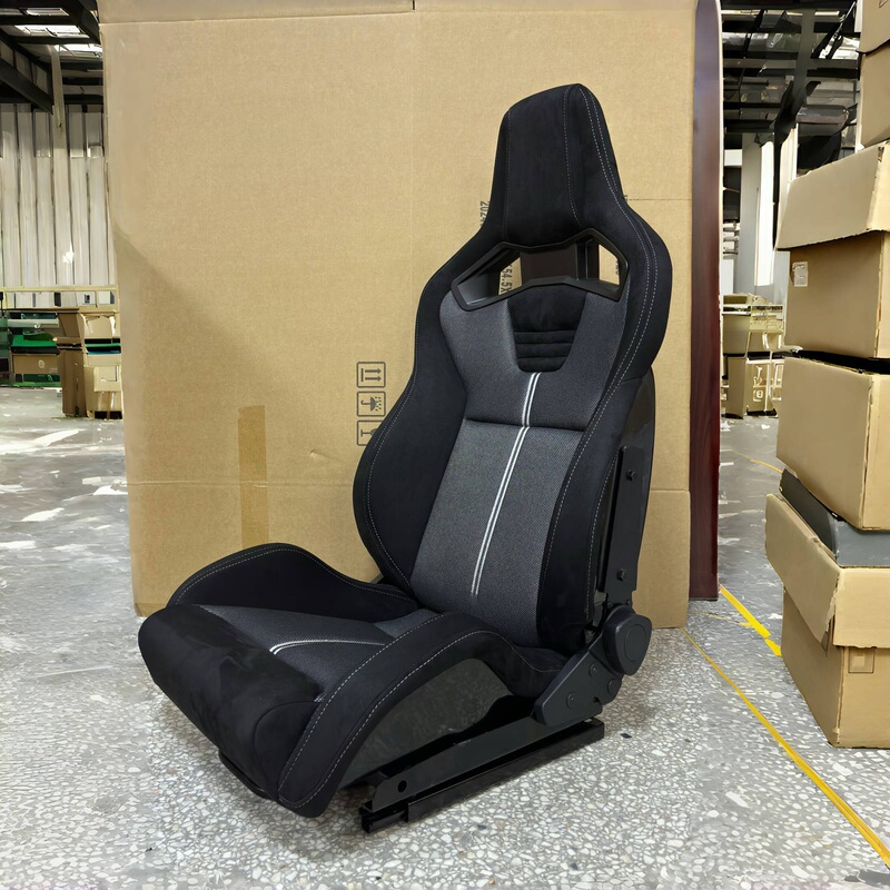 Manufacturer Wholesale Black and Gray Car Seats Modified with Adjustable Angle Racing Seats