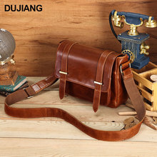 工厂直销头层牛皮男士信封包油蜡皮大容量单肩包休闲男士斜挎包