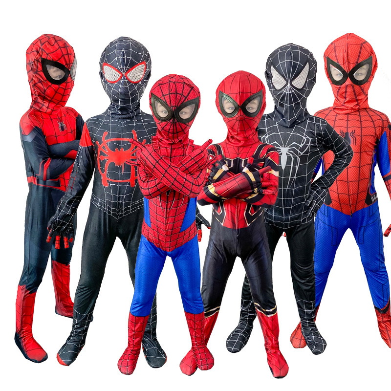 Spider-Man Tights Jumpsuit Miles Expedition Extraordinary Steel Halloween Costume Spider-Man
