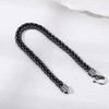 Woven silver bracelet handmade suitable for men and women, trend retro accessory, wholesale, silver 925 sample