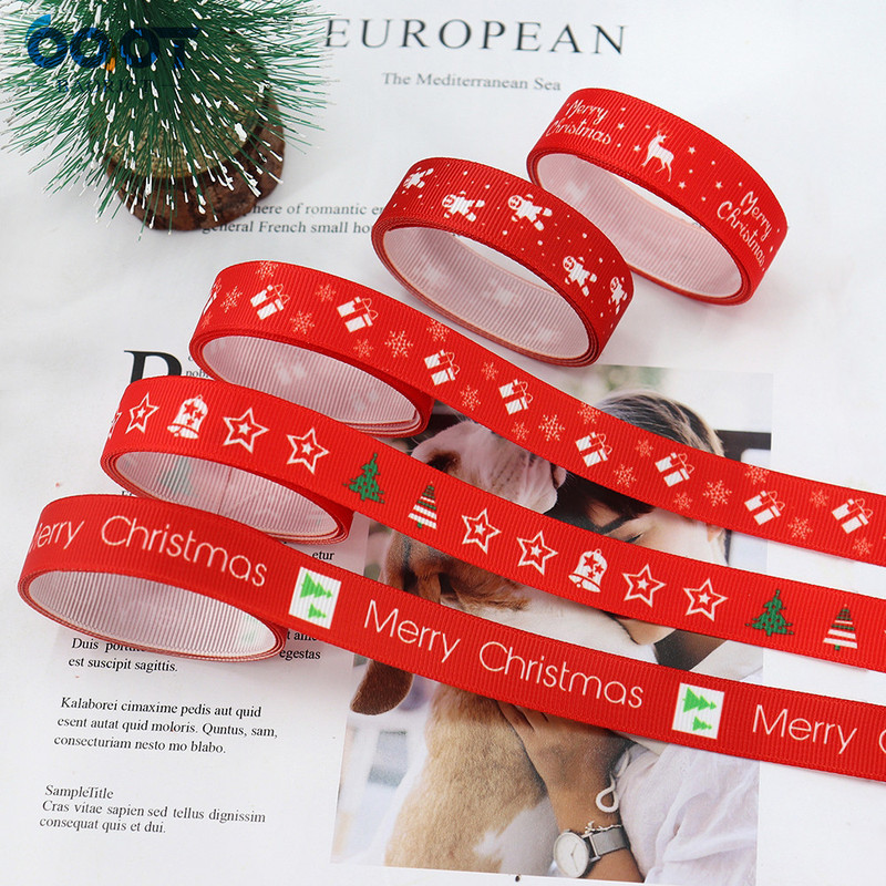 クリスマスリボン包装リボンプレゼントリボンクリスマス補助材料diy装飾熱転写ポリエステルリボン|undefined