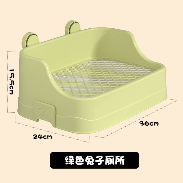 Split pet toilet green